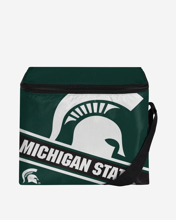 Michigan State Spartans Big Logo Stripe 6 Pack Cooler FOCO - FOCO.com