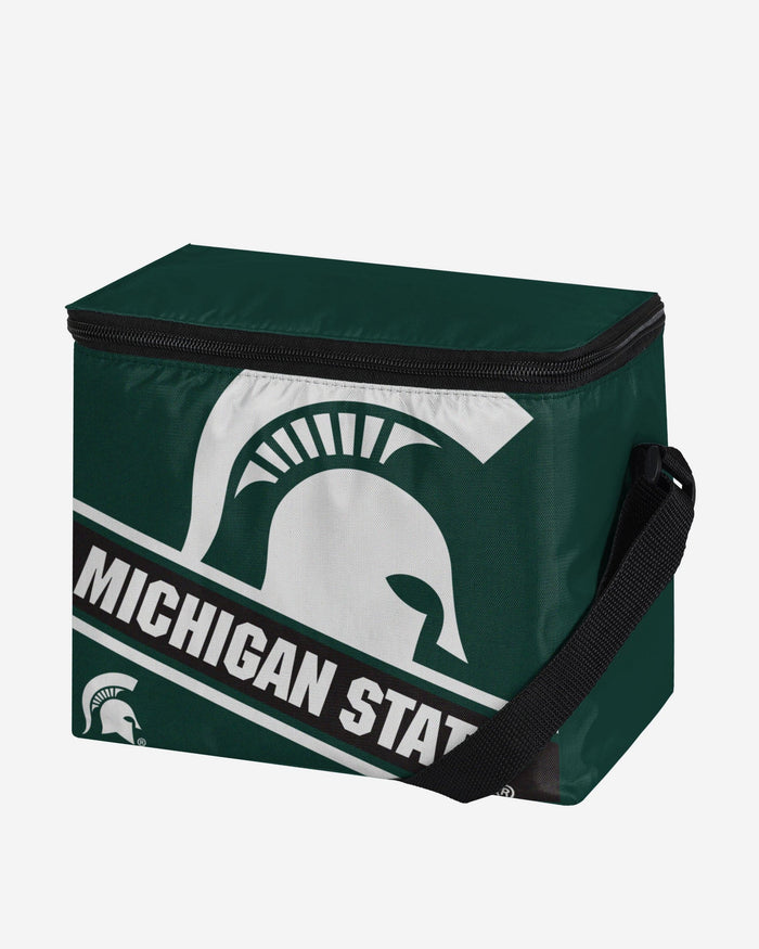 Michigan State Spartans Big Logo Stripe 6 Pack Cooler FOCO - FOCO.com