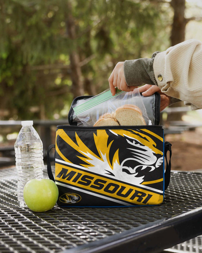 Missouri Tigers Big Logo Stripe 6 Pack Cooler FOCO - FOCO.com