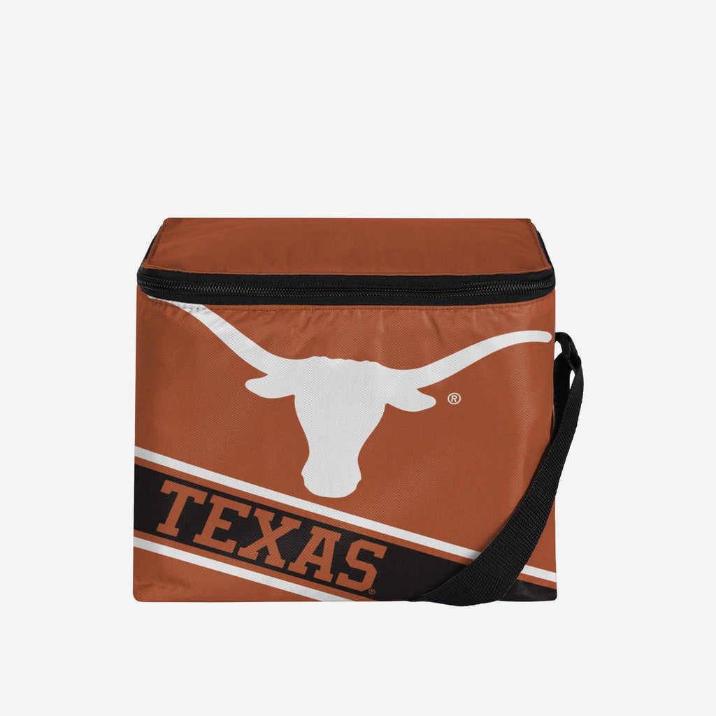 Texas Longhorns Big Logo Stripe 6 Pack Cooler FOCO - FOCO.com