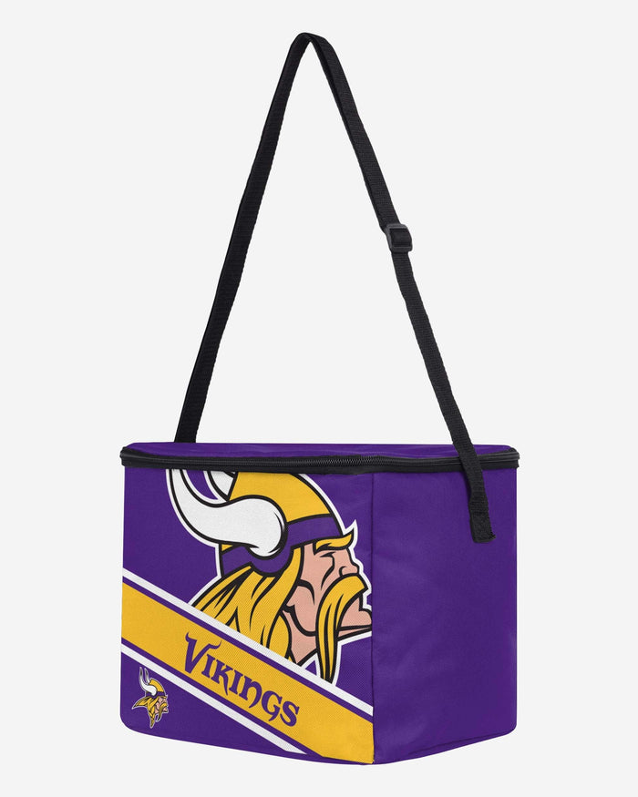 Minnesota Vikings Big Logo Stripe 12 Pack Cooler FOCO - FOCO.com