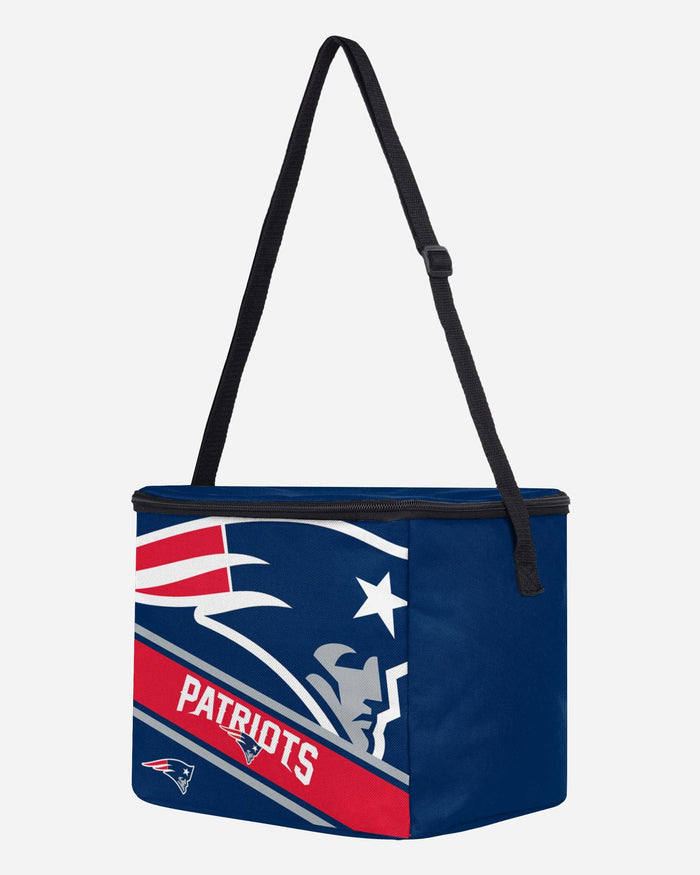 New England Patriots Big Logo Stripe 12 Pack Cooler FOCO - FOCO.com