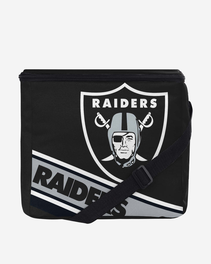 Las Vegas Raiders Big Logo Stripe 12 Pack Cooler FOCO - FOCO.com