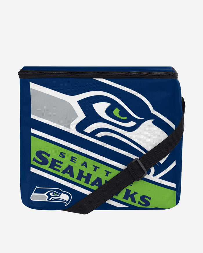 Seattle Seahawks Big Logo Stripe 12 Pack Cooler FOCO - FOCO.com