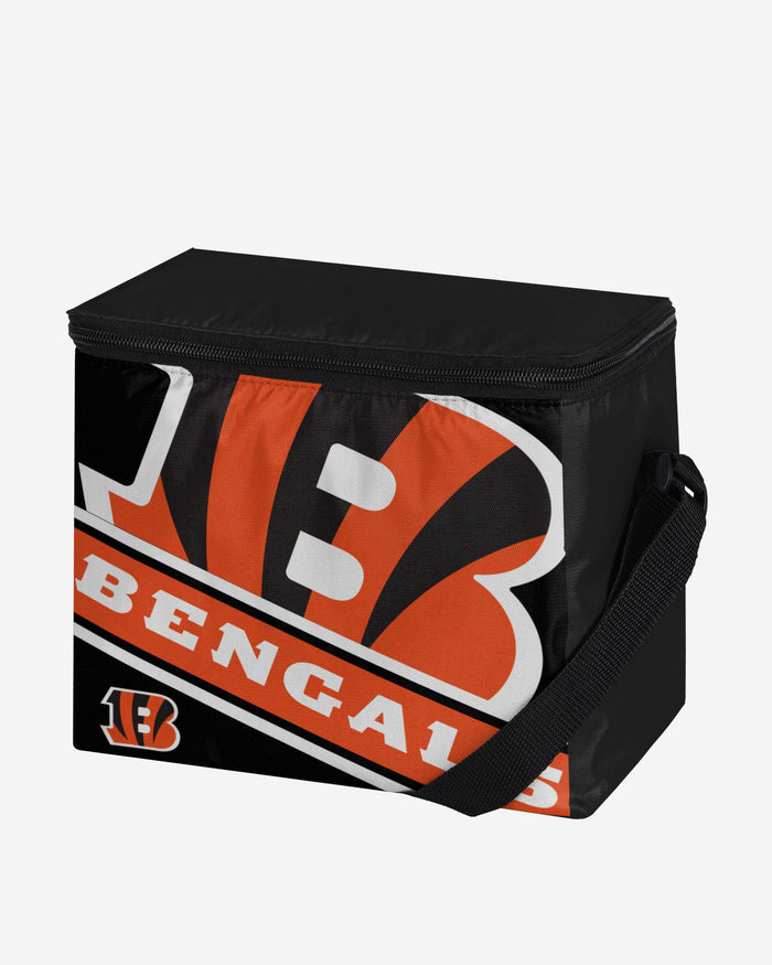 Cincinnati Bengals Big Logo Stripe 6 Pack Cooler FOCO - FOCO.com