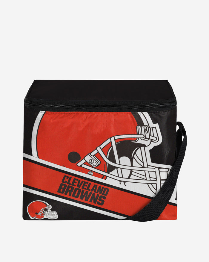 Cleveland Browns Big Logo Stripe 6 Pack Cooler FOCO - FOCO.com