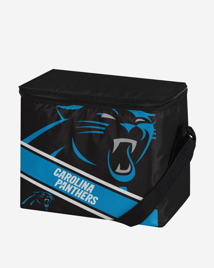 Carolina Panthers Big Logo Stripe 6 Pack Cooler FOCO - FOCO.com