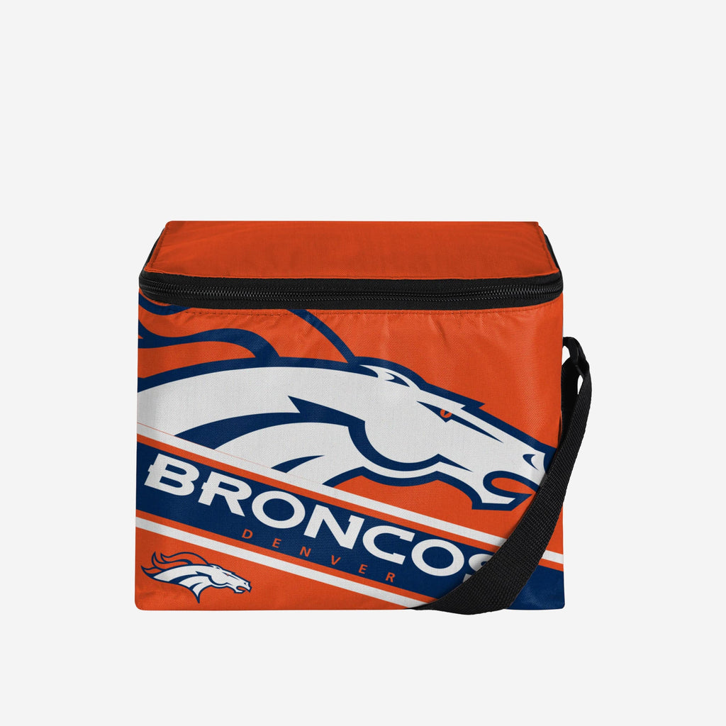 Denver Broncos Big Logo Stripe 6 Pack Cooler FOCO - FOCO.com