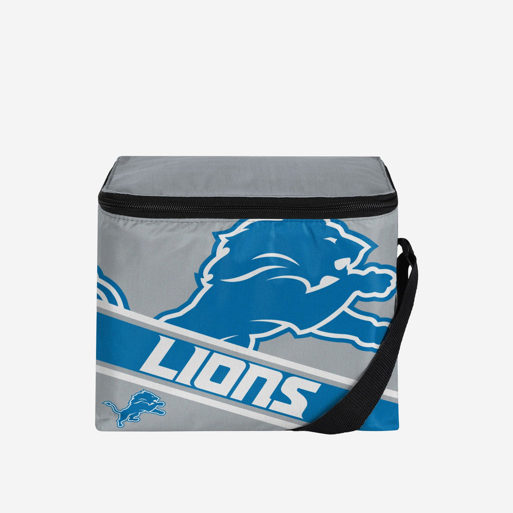 Detroit Lions Big Logo Stripe 6 Pack Cooler FOCO - FOCO.com