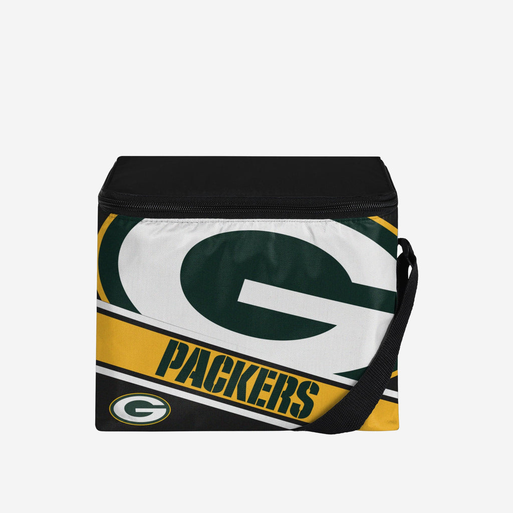 Green Bay Packers Big Logo Stripe 6 Pack Cooler FOCO - FOCO.com