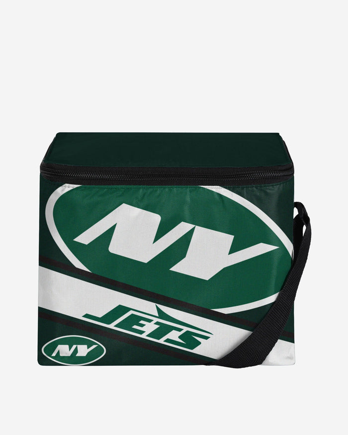 New York Jets Big Logo Stripe 6 Pack Cooler FOCO - FOCO.com