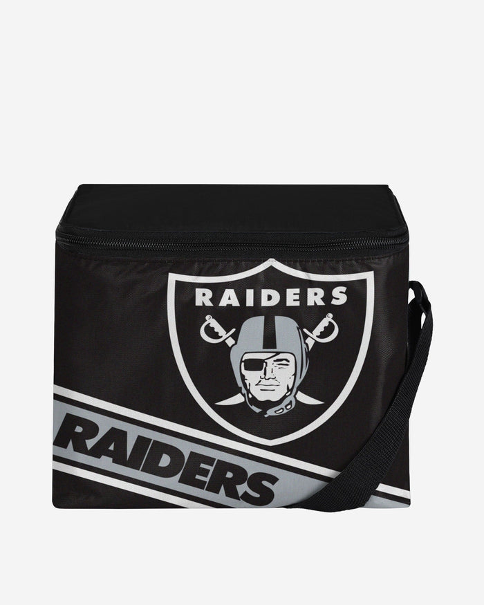 Las Vegas Raiders Big Logo Stripe 6 Pack Cooler FOCO - FOCO.com