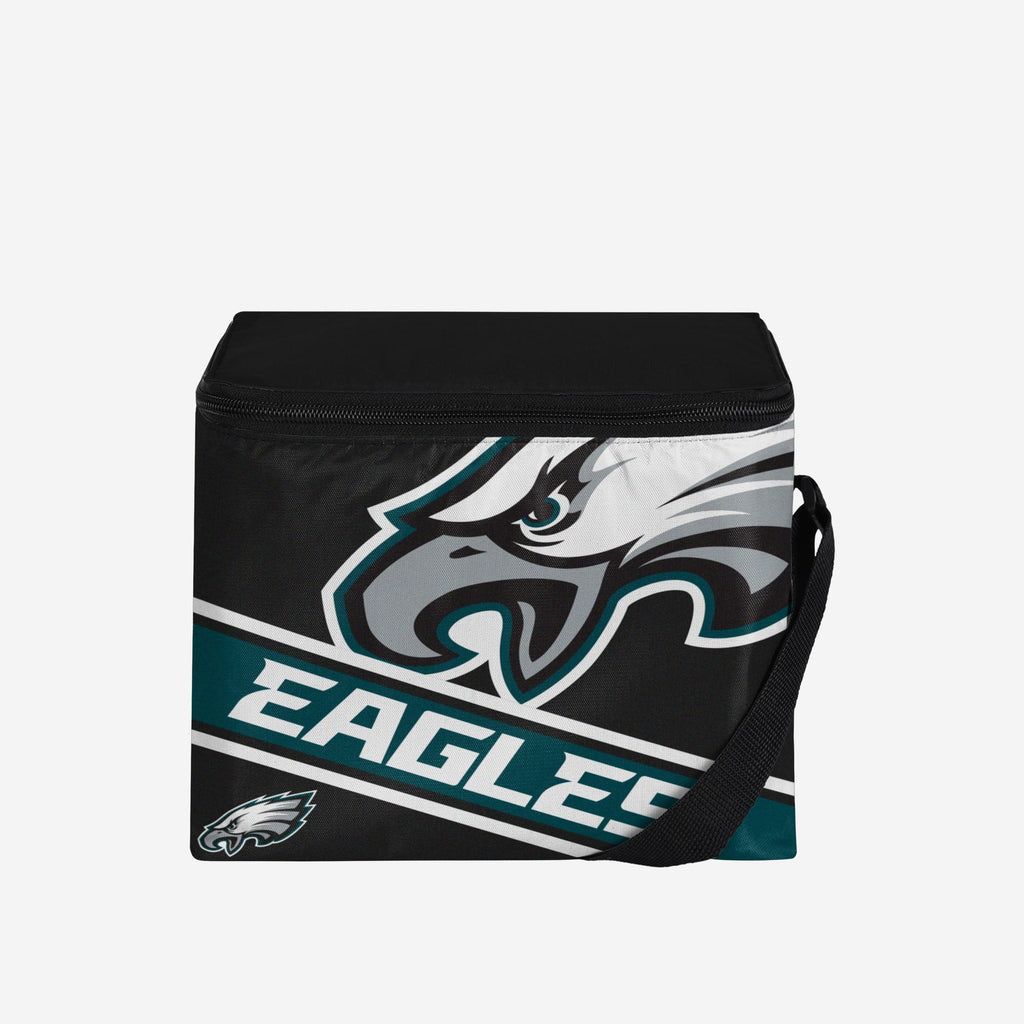 Philadelphia Eagles Big Logo Stripe 6 Pack Cooler FOCO - FOCO.com