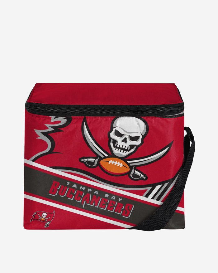 Tampa Bay Buccaneers Big Logo Stripe 6 Pack Cooler FOCO - FOCO.com