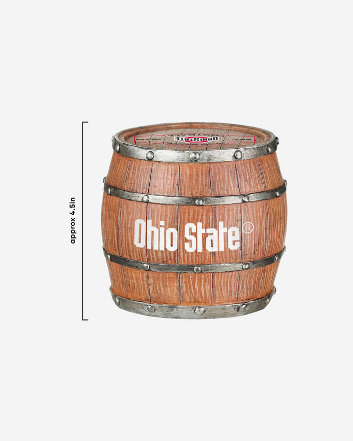 Ohio State Buckeyes 5 Pack Barrel Coaster Set FOCO - FOCO.com