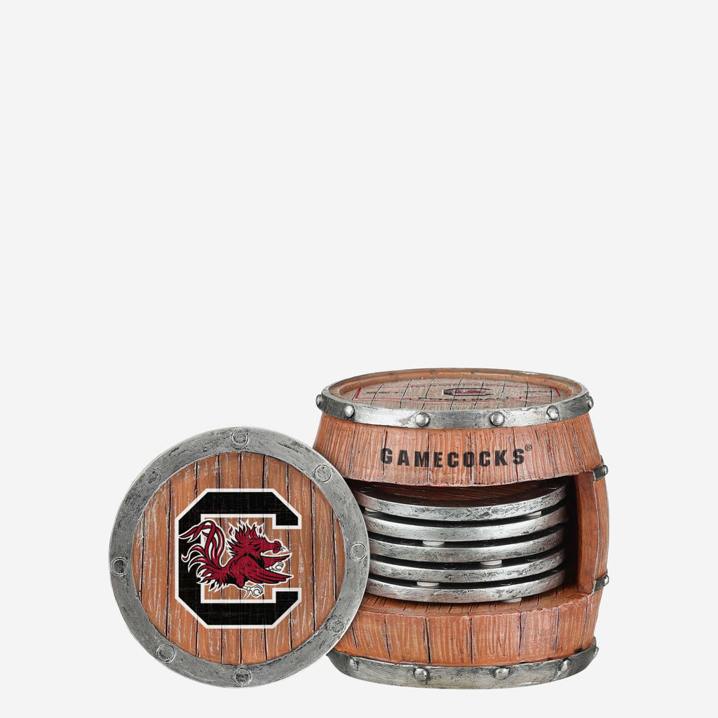 South Carolina Gamecocks 5 Pack Barrel Coaster Set FOCO - FOCO.com