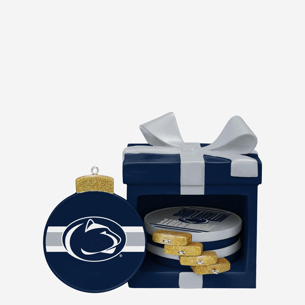 Penn State Nittany Lions Holiday 5 Pack Coaster Set FOCO - FOCO.com