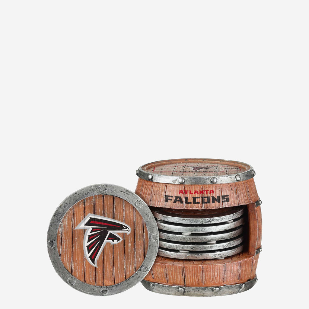 Atlanta Falcons 5 Pack Barrel Coaster Set FOCO - FOCO.com