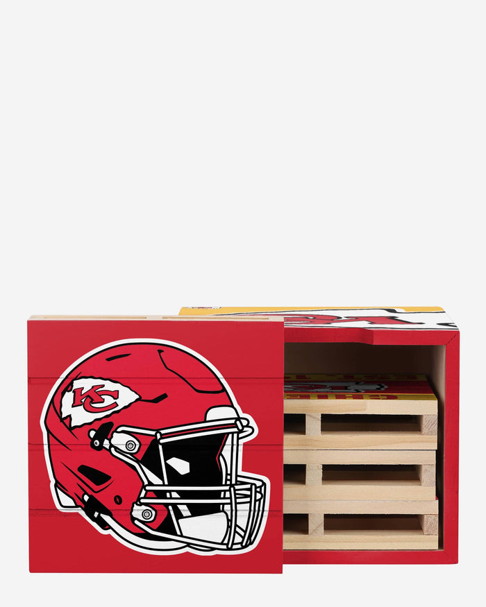 Kansas City Chiefs 4 Pack Pallet Coaster Set FOCO - FOCO.com