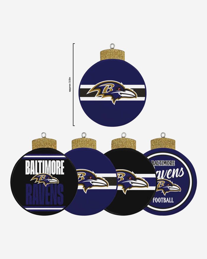 Baltimore Ravens Holiday 5 Pack Coaster Set FOCO - FOCO.com