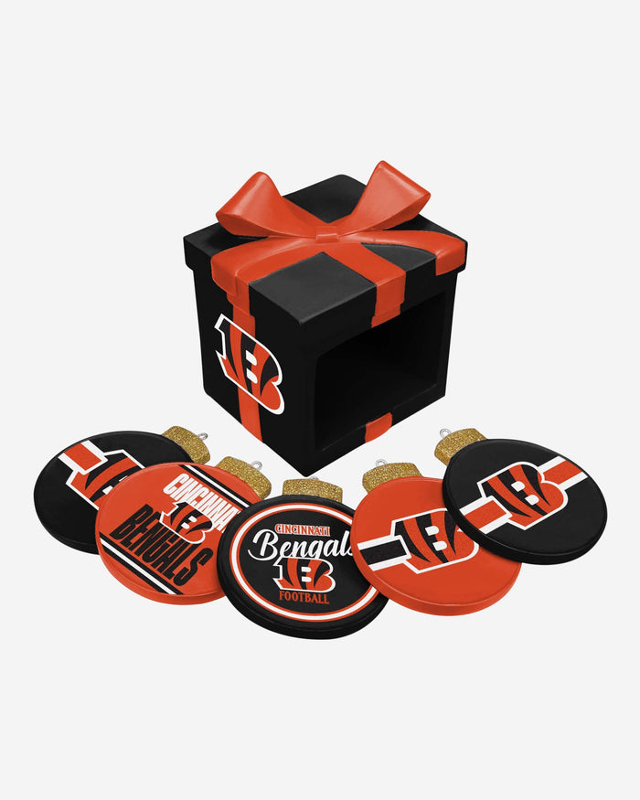 Cincinnati Bengals Holiday 5 Pack Coaster Set FOCO - FOCO.com