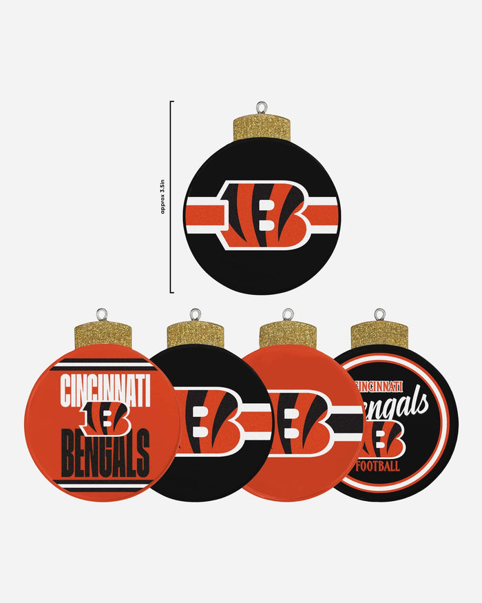 Cincinnati Bengals Holiday 5 Pack Coaster Set FOCO - FOCO.com