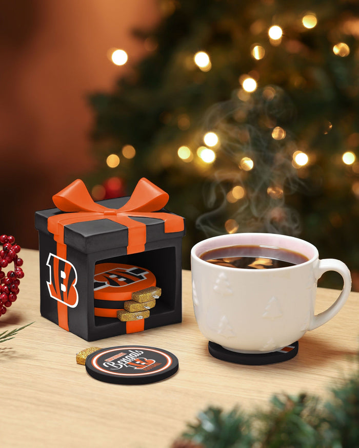 Cincinnati Bengals Holiday 5 Pack Coaster Set FOCO - FOCO.com