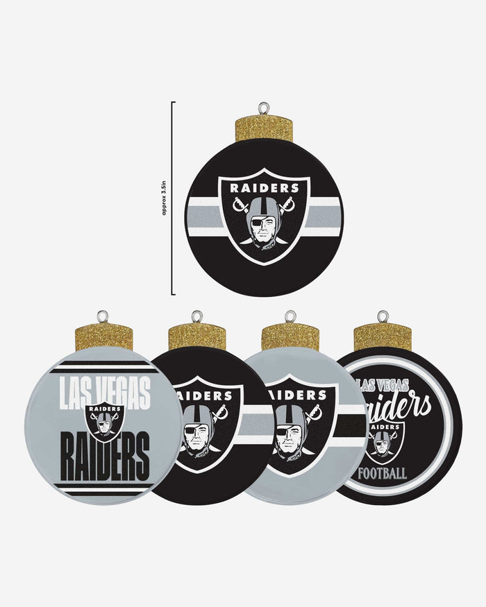 Las Vegas Raiders Holiday 5 Pack Coaster Set FOCO - FOCO.com