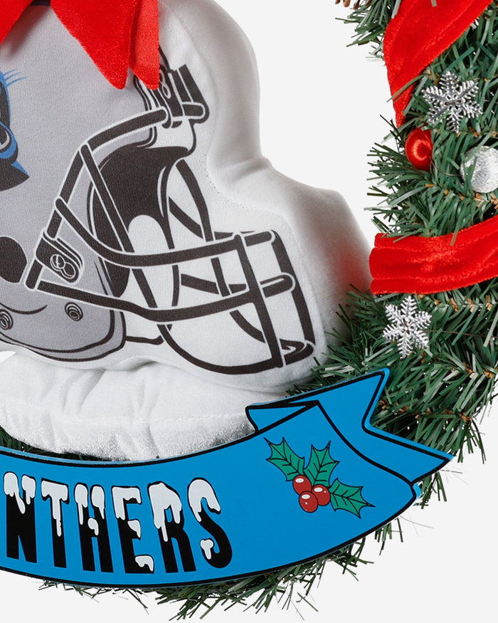 Carolina Panthers Holiday Helmet Door Wreath FOCO - FOCO.com