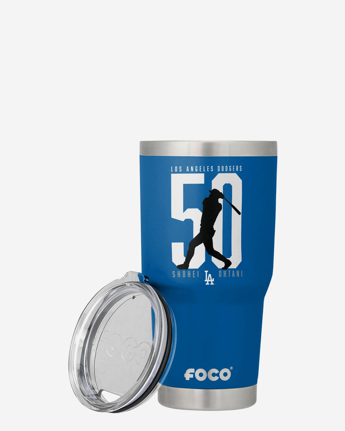 Shohei Ohtani Los Angeles Dodgers 50 Home Runs & 50 Stolen Bases Blue 30 oz Player Tumbler FOCO - FOCO.com