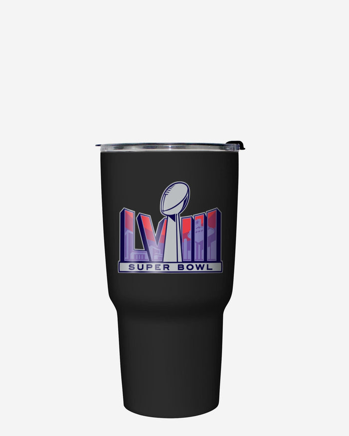 Kansas City Chiefs Super Bowl LVIII Black 27 oz Stainless Steel Tumbler FOCO - FOCO.com