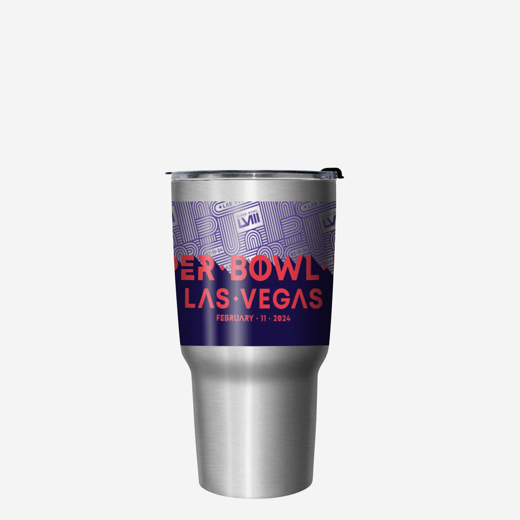 Super Bowl LVIII Silver 27 oz Stainless Steel Tumbler FOCO - FOCO.com