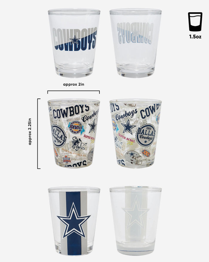 Dallas Cowboys NFL 3 Pack Shot Glass