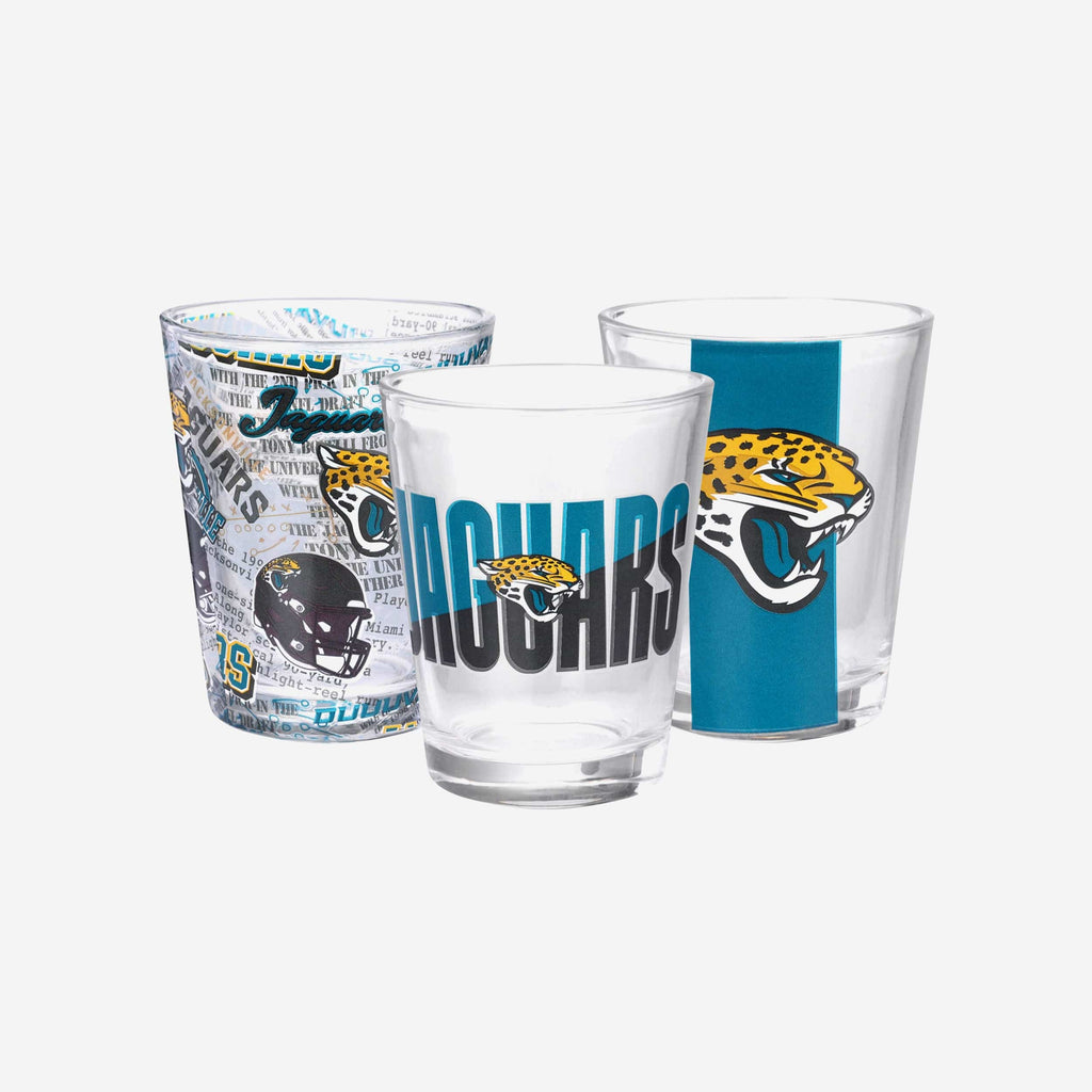 Jacksonville Jaguars 3 Pack Shot Glass FOCO - FOCO.com