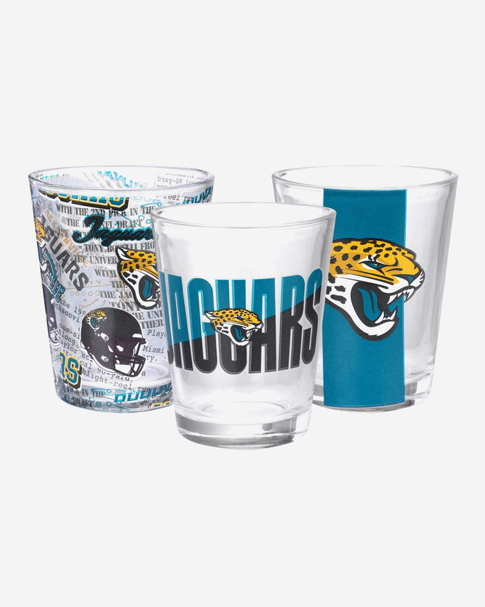 Jacksonville Jaguars 3 Pack Shot Glass FOCO - FOCO.com