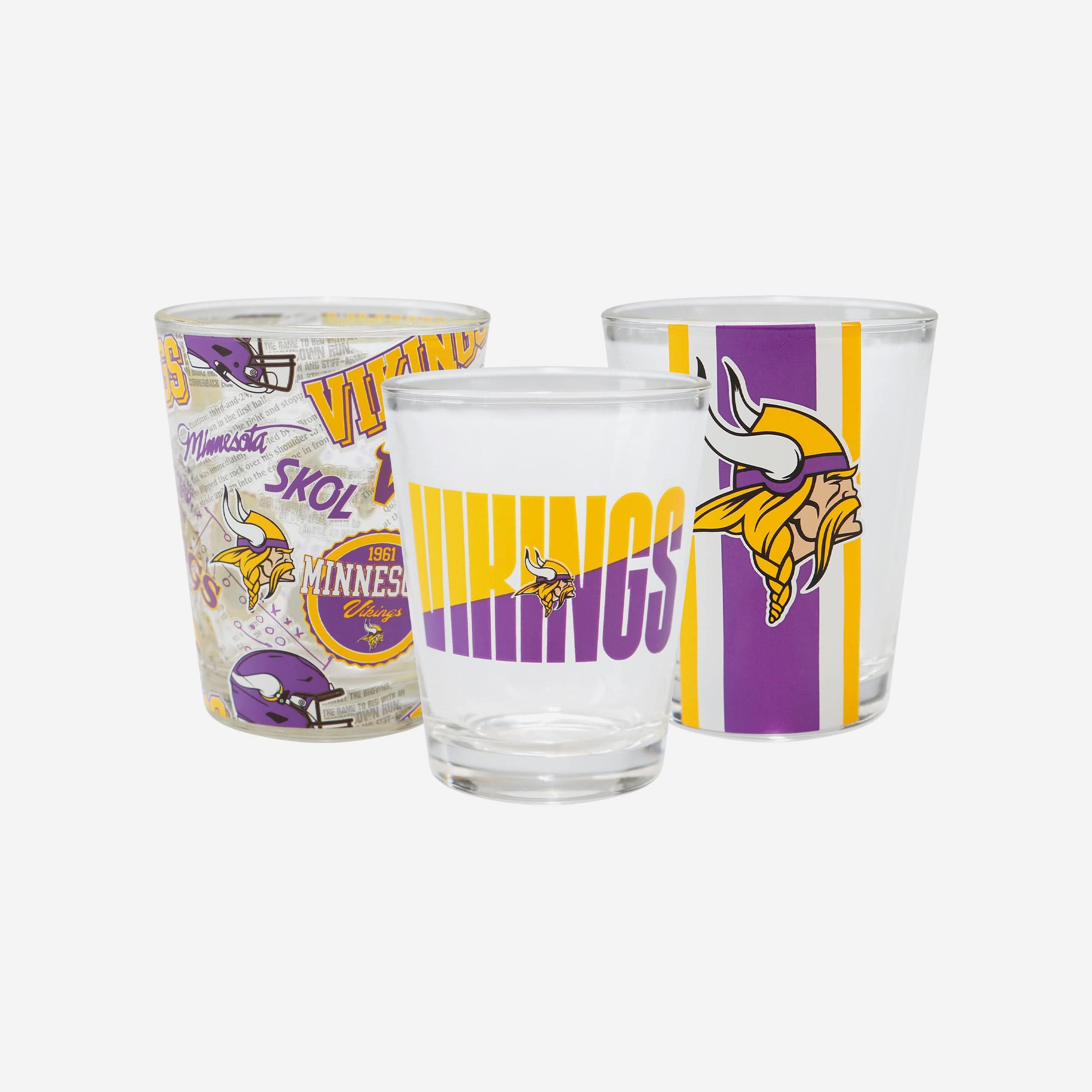 : FOCO Minnesota Vikings NFL 5 Pack Barrel Coaster Set : Sports  & Outdoors