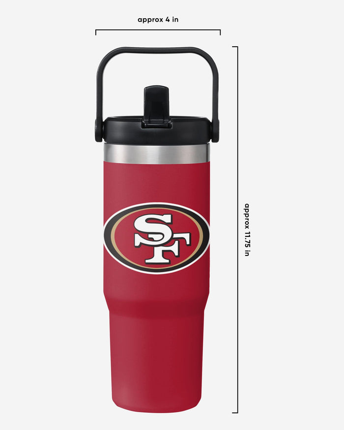 San Francisco 49ers 30 oz Straw Tumbler FOCO - FOCO.com