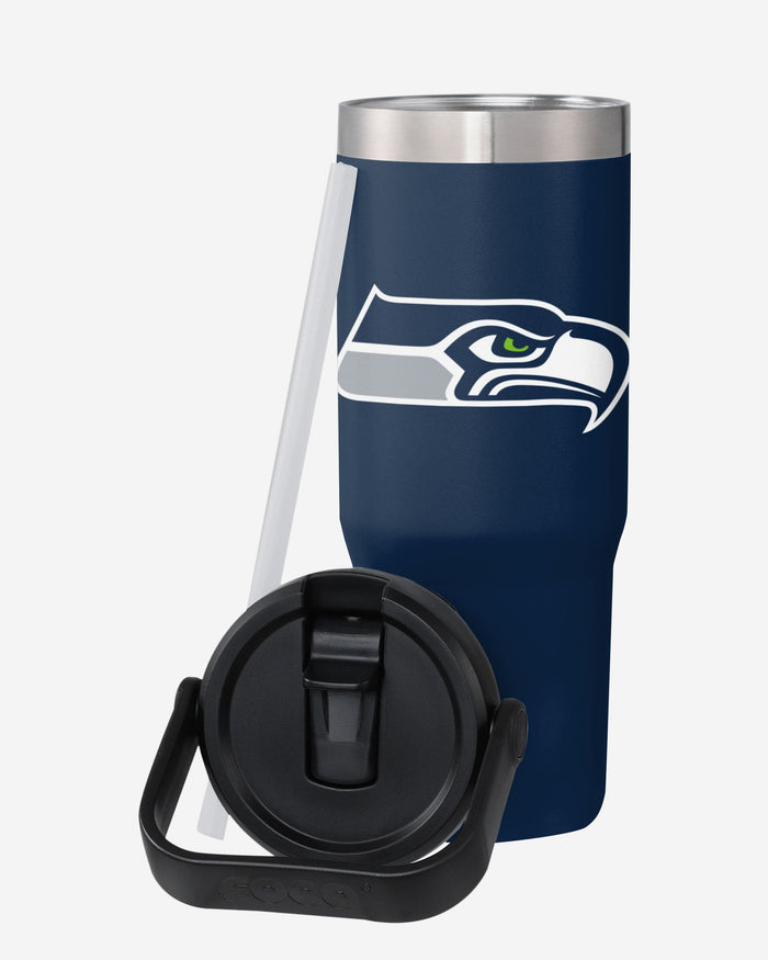 Seattle Seahawks 30 oz Straw Tumbler FOCO - FOCO.com