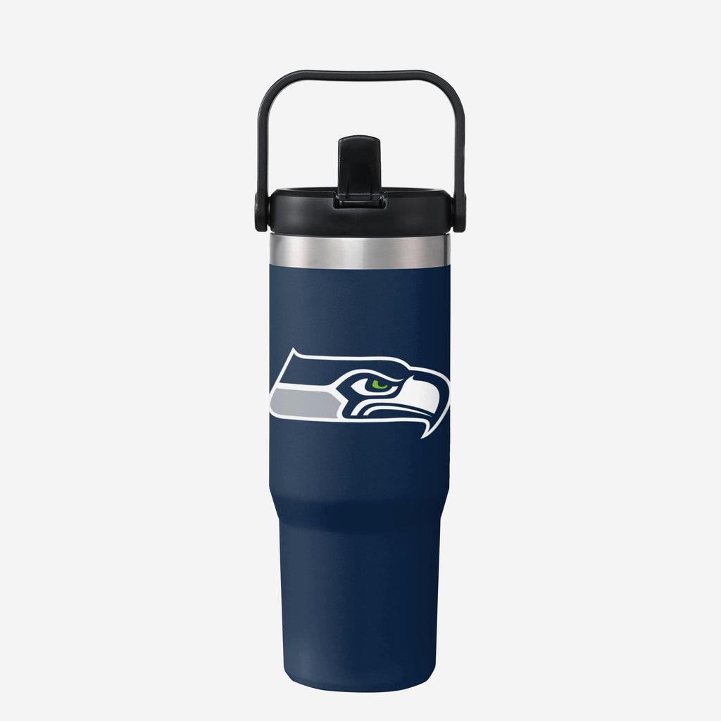 Seattle Seahawks 30 oz Straw Tumbler FOCO - FOCO.com