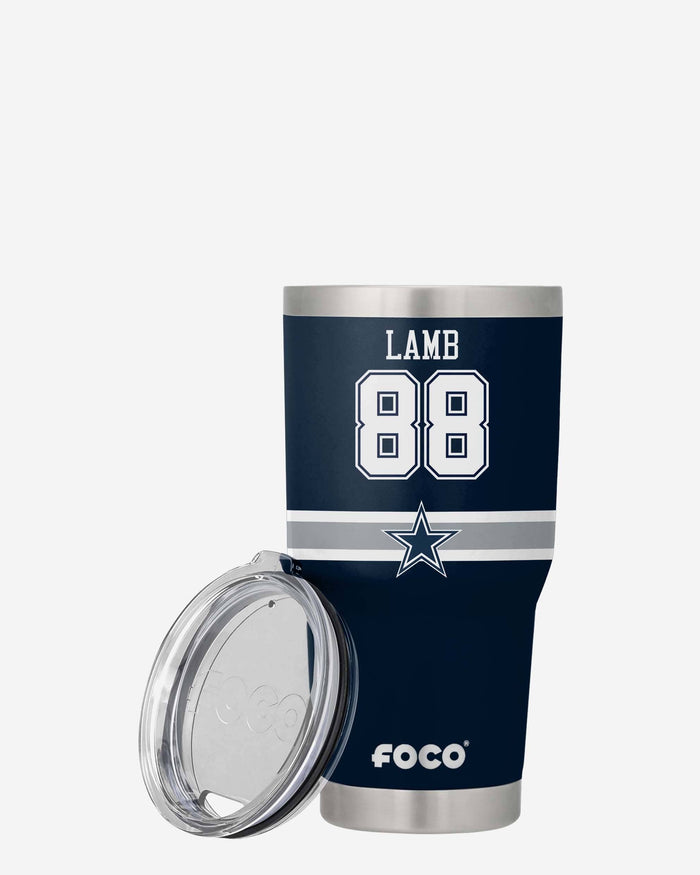 CeeDee Lamb Dallas Cowboys Team Logo 30 oz Player Tumbler FOCO - FOCO.com