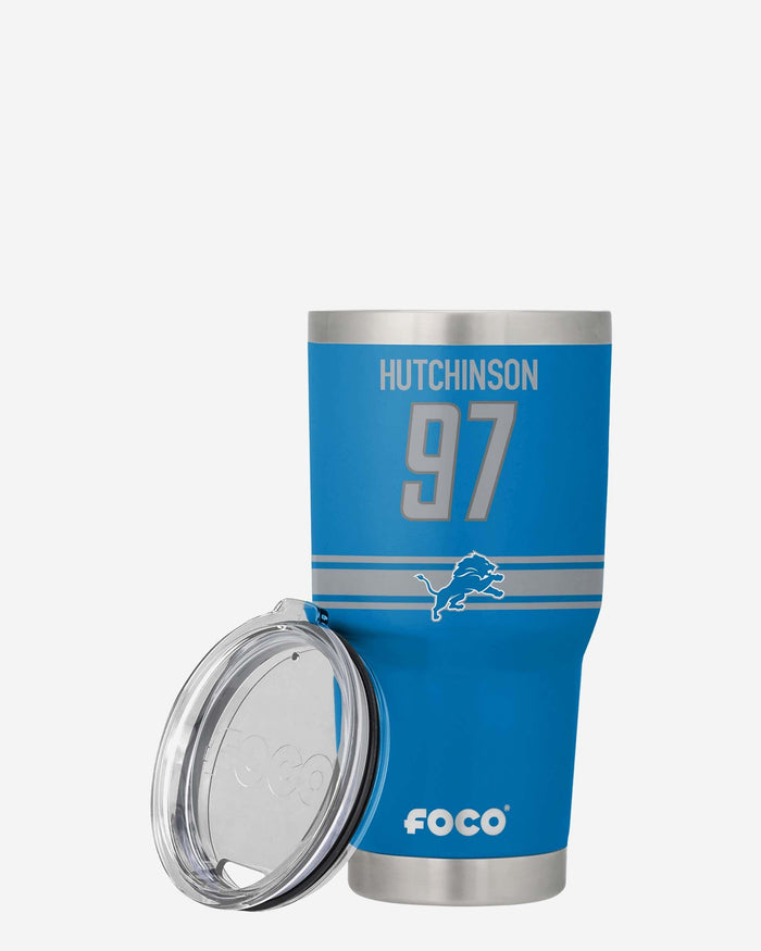 Aidan Hutchinson Detroit Lions Team Logo 30 oz Player Tumbler FOCO - FOCO.com