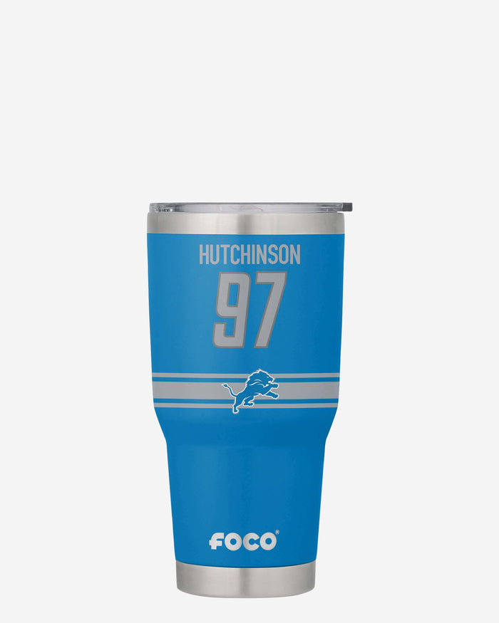 Aidan Hutchinson Detroit Lions Team Logo 30 oz Player Tumbler FOCO - FOCO.com