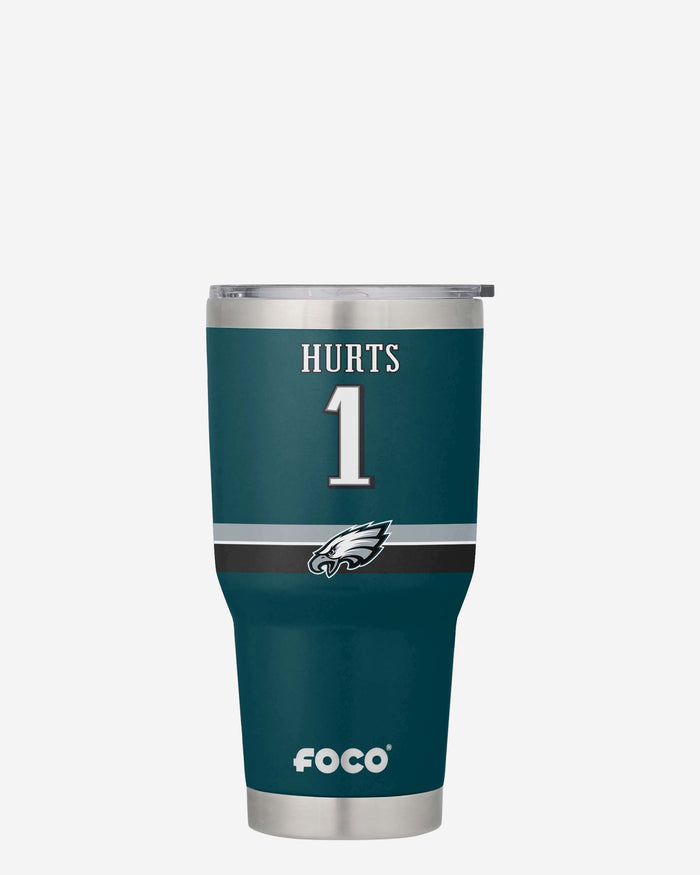 Jalen Hurts Philadelphia Eagles Team Logo 30 oz Player Tumbler FOCO - FOCO.com