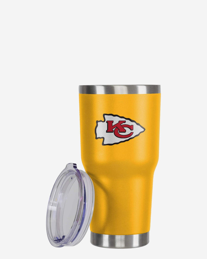 Kansas City Chiefs Yellow Team Logo 30 oz Tumbler FOCO - FOCO.com