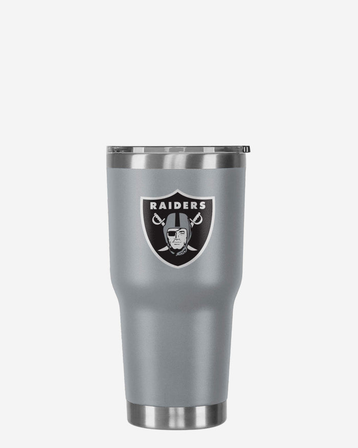 Las Vegas Raiders Gray Team Logo 30 oz Tumbler FOCO - FOCO.com