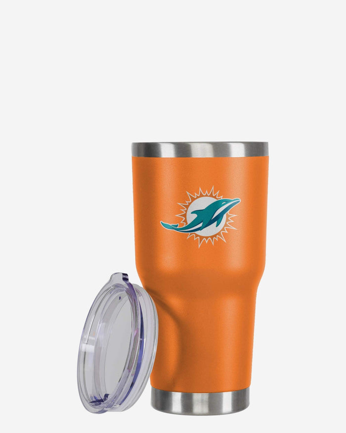 Miami Dolphins Orange Team Logo 30 oz Tumbler FOCO - FOCO.com