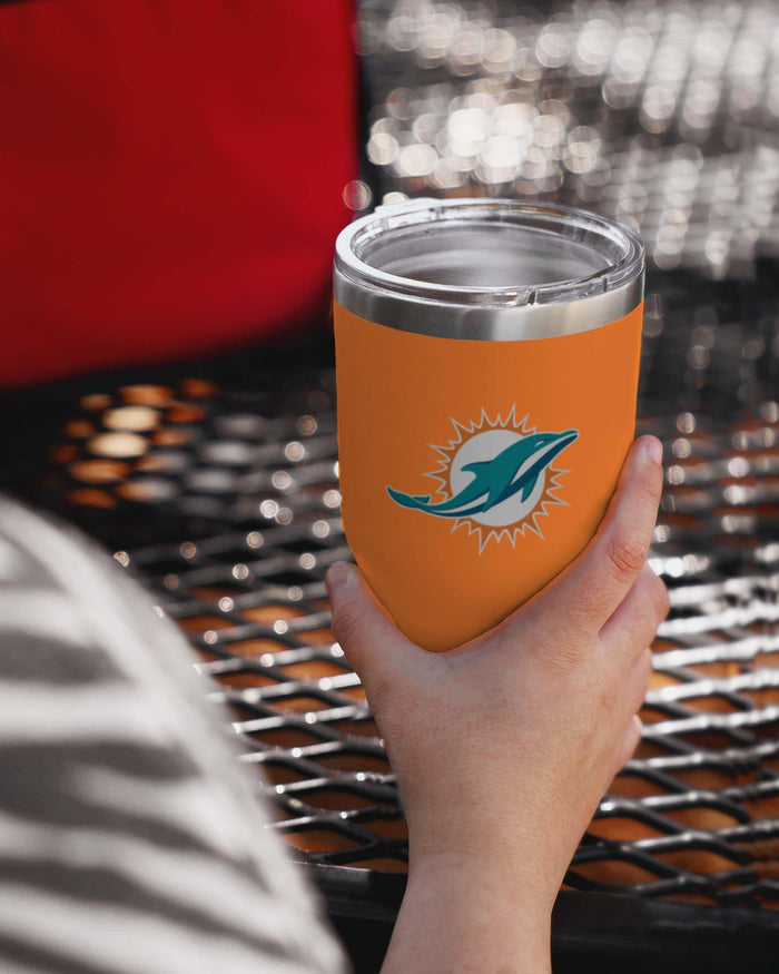 Miami Dolphins Orange Team Logo 30 oz Tumbler FOCO - FOCO.com