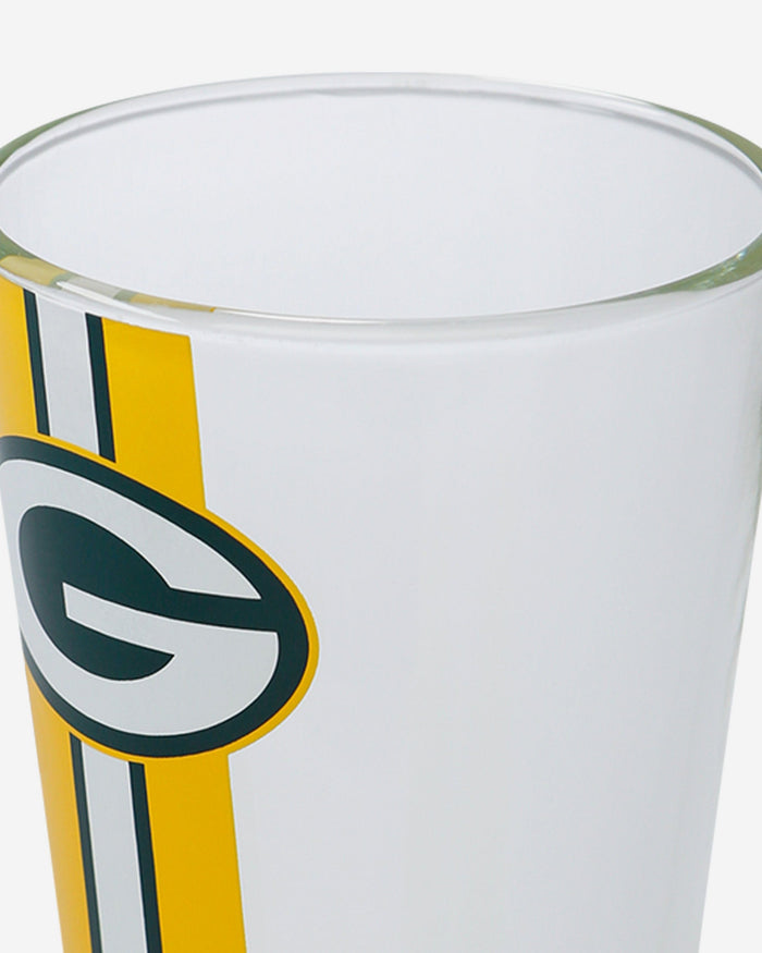 Green Bay Packers Team Stripe Pint Glass FOCO - FOCO.com