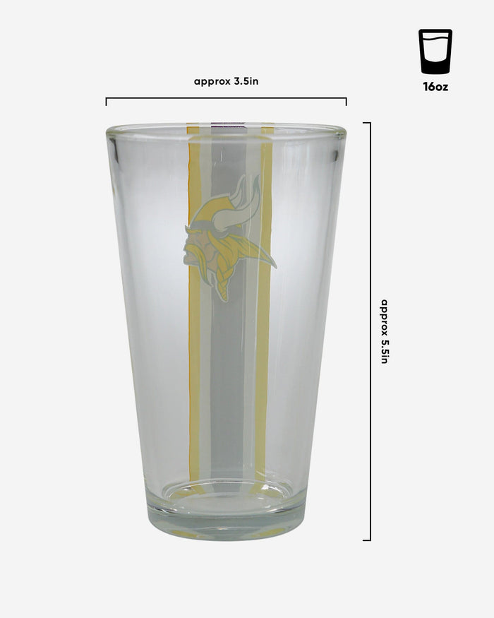 Minnesota Vikings - 16oz Pint Glass