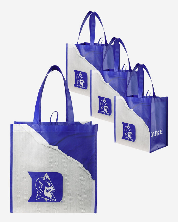 Duke Blue Devils 4 Pack Reusable Shopping Bag FOCO - FOCO.com